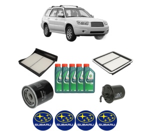Set Pachet filtre revizie Bosch, 5 litrii ulei Castrol 10W40 SUBARU FORESTER (SH_) 2.5 AWD (SH9) din 2009-2013, 4x Stickere auto cu SUBARU - Img 2