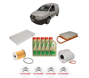 Set Pachet filtre revizie Bosch, 5 litrii ulei Castrol 5W40 CITROEN JUMPY II Platform/Chassis 1.6 HDi 90 8V din 2007-2016, 4x Stickere auto cu CITROEN - Img 2