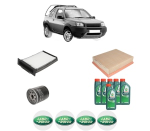 Set Pachet filtre revizie Bosch, 6 litrii ulei Castrol 10W40 LAND ROVER FREELANDER I Soft Top (L314) 2.5 V6 4x4 din 2000-2006, 4x Stickere auto cu LAND ROVER - Img 2
