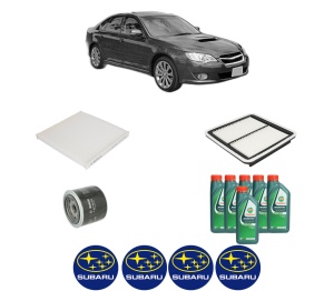 Set Pachet filtre revizie Bosch, 6 litrii ulei Castrol 10W40 SUBARU LEGACY IV (BL) 3.0 R AWD (BLE, B13) din 2003-2009, 4x Stickere auto cu SUBARU - Img 2