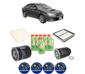 Set Pachet filtre revizie Bosch, 6 litrii ulei Castrol 5W30 SUBARU LEGACY IV (BL) 2.0 D AWD (BLD) din 2008-2009, 4x Stickere auto cu SUBARU - Img 2