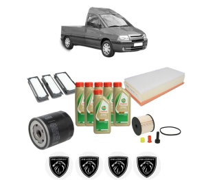 Set Pachet filtre revizie Bosch, 6 litrii ulei Castrol 5W40 PEUGEOT EXPERT Platform/Chassis (223) 2.0 HDi din 2000-2006, 4x Stickere auto cu PEUGEOT - Img 2