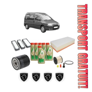 Set Pachet filtre revizie Bosch, 6 litrii ulei Castrol 5W40 PEUGEOT EXPERT (224_) 2.0 HDI 16V din 2000-2006, 4x Stickere auto cu PEUGEOT