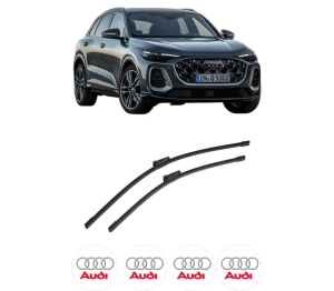 Set stergatoare auto AUDI Q5 (GUB) din 2025, pentru parbriz auto, 2 bucati, Bosch Aerotwin, din cauciuc siliconat rezistent, 4 Stickere Auto AUDI - Img 2