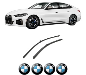 Set stergatoare auto BMW Seria 4 Gran Coupe (G26) din 2021-2024, pentru parbriz auto, 2 bucati, Bosch Aerotwin, din cauciuc siliconat rezistent, 4 Stickere Auto BMW Seria - Img 2
