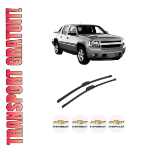 Set stergatoare auto CHEVROLET AVALANCHE 1500 Crew Cab Pickup din 2001-2007, pentru parbriz auto, 2 bucati, Bosch Aerotwin Retrofit, din cauciuc siliconat rezistent, 4 Stickere Auto CHEVROLET