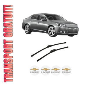 Set stergatoare auto CHEVROLET MALIBU (V300) din 2012, pentru parbriz auto, 2 bucati, Bosch Aerotwin Retrofit, din cauciuc siliconat rezistent, 4 Stickere Auto CHEVROLET