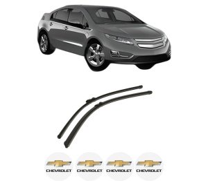 Set stergatoare auto CHEVROLET VOLT din 2011, pentru parbriz auto, 2 bucati, Bosch Aerotwin, din cauciuc siliconat rezistent, 4 Stickere Auto CHEVROLET - Img 2