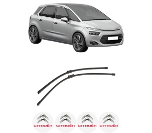 Set stergatoare auto CITROEN C4 GRAND PICASSO II (DA_, DE_) din 2013-2018, pentru parbriz auto, 2 bucati, Bosch Aerotwin, din cauciuc siliconat rezistent, 4 Stickere Auto CITROEN - Img 2