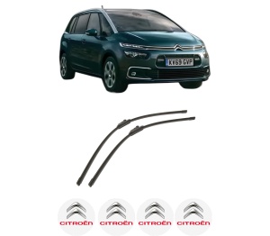 Set stergatoare auto CITROEN GRAND C4 SPACETOURER Van (3A_, 3E_) din 2019, pentru parbriz auto, 2 bucati, Bosch Aerotwin, din cauciuc siliconat rezistent, 4 Stickere Auto CITROEN - Img 2