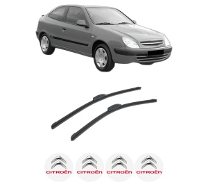 Set stergatoare auto CITROEN XSARA Coupe (N0) din 1998-2005, pentru parbriz auto, 2 bucati, Bosch Aerotwin Retrofit, din cauciuc siliconat rezistent, 4 Stickere Auto CITROEN - Img 2