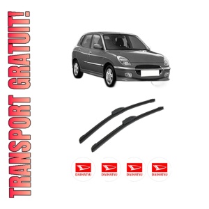 Set stergatoare auto DAIHATSU SIRION (M1) din 1998-2005, pentru parbriz auto, 2 bucati, Bosch Aerotwin Retrofit, din cauciuc siliconat rezistent, 4 Stickere Auto DAIHATSU