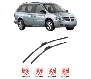 Set stergatoare auto DODGE GRAND CARAVAN din 2007-2011, pentru parbriz auto, 2 bucati, Bosch Aerotwin Retrofit, din cauciuc siliconat rezistent, 4 Stickere Auto DODGE - Img 2