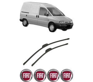 Set stergatoare auto FIAT SCUDO Van (220_) din 1996-2006, pentru parbriz auto, 2 bucati, Bosch Aerotwin Retrofit, din cauciuc siliconat rezistent, 4 Stickere Auto FIAT - Img 2