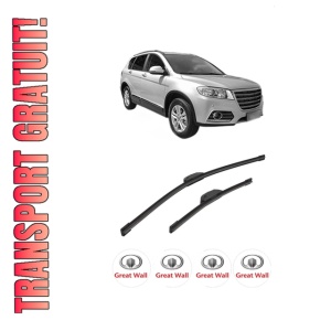 Set stergatoare auto GREAT WALL HOVER H6 din 2011-2013, pentru parbriz auto, 2 bucati, Bosch Aerotwin Retrofit, din cauciuc siliconat rezistent, 4 Stickere Auto GREAT WALL