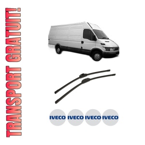 Set stergatoare auto Iveco DAILY III Van din 1999-2007, pentru parbriz auto, 2 bucati, Bosch Aerotwin Retro Truck, din cauciuc siliconat rezistent, 4 Stickere Auto Iveco