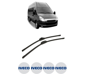 Set stergatoare auto Iveco DAILY V Bus din 2011-2014, pentru parbriz auto, 2 bucati, Bosch Aerotwin Retro Truck, din cauciuc siliconat rezistent, 4 Stickere Auto Iveco - Img 2