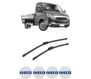 Set stergatoare auto Iveco DAILY V Platform/Chassis din 2011-2014, pentru parbriz auto, 2 bucati, Bosch Aerotwin, din cauciuc siliconat rezistent, 4 Stickere Auto Iveco - Img 2