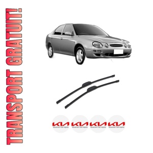 Set stergatoare auto KIA SHUMA I (FB) din 1997-2001, pentru parbriz auto, 2 bucati, Bosch Aerotwin Retrofit, din cauciuc siliconat rezistent, 4 Stickere Auto KIA