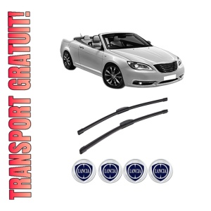 Set stergatoare auto LANCIA FLAVIA Convertible (JS_) din 2012-2014, pentru parbriz auto, 2 bucati, Bosch Aerotwin Retrofit, din cauciuc siliconat rezistent, 4 Stickere Auto LANCIA