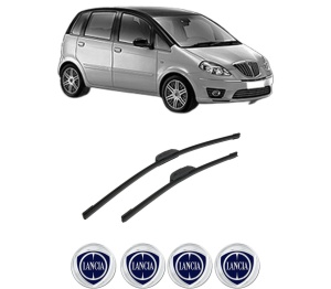 Set stergatoare auto LANCIA MUSA (350_) din 2004-2012, pentru parbriz auto, 2 bucati, Bosch Aerotwin Retrofit, din cauciuc siliconat rezistent, 4 Stickere Auto LANCIA - Img 2