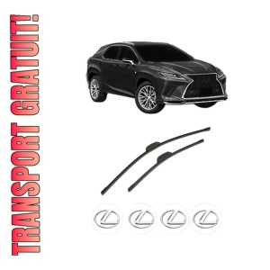 Set stergatoare auto LEXUS RX (_LA1_, _LH1_) din 2022-2023, pentru parbriz auto, 2 bucati, Bosch Aerotwin Retrofit, din cauciuc siliconat rezistent, 4 Stickere Auto LEXUS