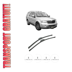 Set stergatoare auto LINCOLN NAVIGATOR (U228) din 2002-2006, pentru parbriz auto, 2 bucati, Bosch Aerotwin Retrofit, din cauciuc siliconat rezistent, 4 Stickere Auto LINCOLN