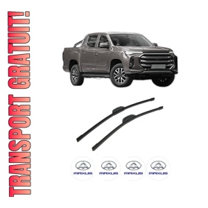Set stergatoare auto MAXUS T90 din 2021, pentru parbriz auto, 2 bucati, Bosch Aerotwin Retrofit, din cauciuc siliconat rezistent, 4 Stickere Auto MAXUS