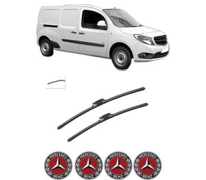 Set stergatoare auto MERCEDES-BENZ CITAN Box Body/MPV (W415) din 2012-2021, pentru parbriz auto, 2 bucati, Bosch Aerotwin, din cauciuc siliconat rezistent, 4 Stickere Auto MERCEDES-BENZ - Img 2