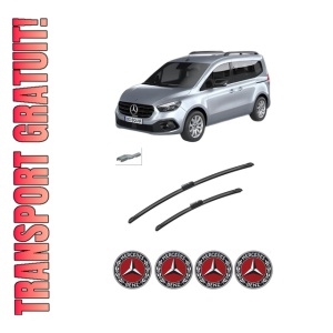 Set stergatoare auto MERCEDES-BENZ CITAN Tourer (W420) din 2021-2023, pentru parbriz auto, 2 bucati, Bosch Aerotwin, din cauciuc siliconat rezistent, 4 Stickere Auto MERCEDES-BENZ