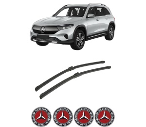 Set stergatoare auto MERCEDES-BENZ EQB (X243) din 2021-2024, pentru parbriz auto, 2 bucati, Bosch Aerotwin, din cauciuc siliconat rezistent, 4 Stickere Auto MERCEDES-BENZ - Img 2