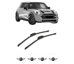 Set stergatoare auto MINI MINI (F56) din 2013-2019, pentru parbriz auto, 2 bucati, Bosch Aerotwin Retrofit, din cauciuc siliconat rezistent, 4 Stickere Auto MINI - Img 2