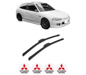 Set stergatoare auto MITSUBISHI COLT V (CJ_, CP_) din 1996-2003, pentru parbriz auto, 2 bucati, Bosch Aerotwin Retrofit, din cauciuc siliconat rezistent, 4 Stickere Auto MITSUBISHI - Img 2