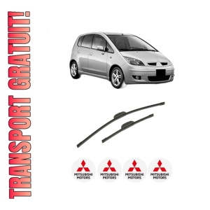 Set stergatoare auto MITSUBISHI COLT VI (Z3_A, Z2_A) din 2004-2012, pentru parbriz auto, 2 bucati, Bosch Aerotwin Retrofit, din cauciuc siliconat rezistent, 4 Stickere Auto MITSUBISHI