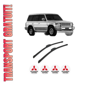 Set stergatoare auto MITSUBISHI PAJERO II (V3_W) din 2000-2007, pentru parbriz auto, 2 bucati, Bosch Aerotwin Retrofit, din cauciuc siliconat rezistent, 4 Stickere Auto MITSUBISHI
