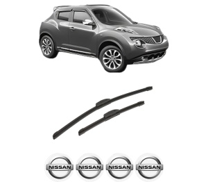 Set stergatoare auto NISSAN JUKE (F15) din 2010-2019, pentru parbriz auto, 2 bucati, Bosch Aerotwin Retrofit, din cauciuc siliconat rezistent, 4 Stickere Auto NISSAN - Img 2
