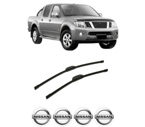 Set stergatoare auto NISSAN NAVARA NP300 (D40) din 2005-2016, pentru parbriz auto, 2 bucati, Bosch Aerotwin Retrofit, din cauciuc siliconat rezistent, 4 Stickere Auto NISSAN - Img 2
