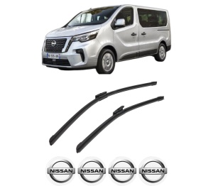 Set stergatoare auto NISSAN PRIMASTAR Bus (X82) din 2021, pentru parbriz auto, 2 bucati, Bosch Aerotwin Multi, din cauciuc siliconat rezistent, 4 Stickere Auto NISSAN - Img 2