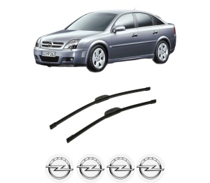 Set stergatoare auto OPEL VECTRA C GTS (Z02) din 2002-2009, pentru parbriz auto, 2 bucati, Bosch Aerotwin Retrofit, din cauciuc siliconat rezistent, 4 Stickere Auto OPEL - Img 2