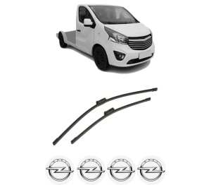 Set stergatoare auto OPEL VIVARO B Platform/Chassis (X82) din 2014-2019, pentru parbriz auto, 2 bucati, Bosch Aerotwin, din cauciuc siliconat rezistent, 4 Stickere Auto OPEL - Img 2