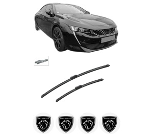 Set stergatoare auto PEUGEOT 508 II (FB_, FH_, F3_) din 2018-2021, pentru parbriz auto, 2 bucati, Bosch Aerotwin, din cauciuc siliconat rezistent, 4 Stickere Auto PEUGEOT - Img 2