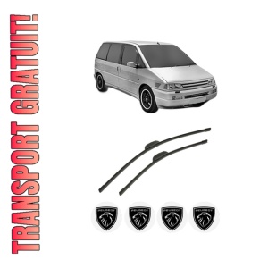 Set stergatoare auto PEUGEOT 806 Van (AF_) din 1998-2003, pentru parbriz auto, 2 bucati, Bosch Aerotwin Retrofit, din cauciuc siliconat rezistent, 4 Stickere Auto PEUGEOT