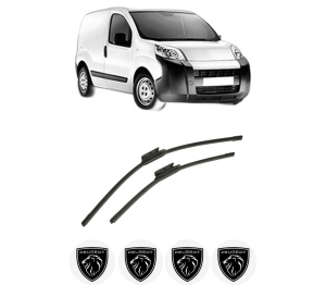 Set stergatoare auto PEUGEOT BIPPER (AA_) din 2008-2010, pentru parbriz auto, 2 bucati, Bosch Aerotwin, din cauciuc siliconat rezistent, 4 Stickere Auto PEUGEOT - Img 2