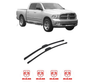 Set stergatoare auto RAM 1500 Crew Cab Pickup (DS) din 2013-2018, pentru parbriz auto, 2 bucati, Bosch Aerotwin Retrofit, din cauciuc siliconat rezistent, 4 Stickere Auto RAM - Img 2