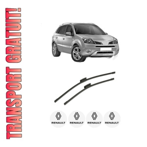 Set stergatoare auto RENAULT KOLEOS I (HY_) din 2008-2013, pentru parbriz auto, 2 bucati, Bosch Aerotwin Multi, din cauciuc siliconat rezistent, 4 Stickere Auto RENAULT