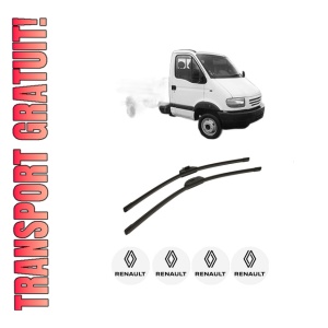 Set stergatoare auto RENAULT TRUCKS MASCOTT Platform/Chassis din 1999-2013, pentru parbriz auto, 2 bucati, Bosch Aerotwin Retro Truck, din cauciuc siliconat rezistent, 4 Stickere Auto RENAULT TRUCKS
