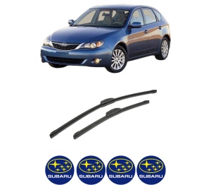Set stergatoare auto SUBARU IMPREZA Hatchback (GR, GH, G3) din 2007-2013, pentru parbriz auto, 2 bucati, Bosch Aerotwin Retrofit, din cauciuc siliconat rezistent, 4 Stickere Auto SUBARU - Img 2