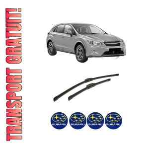 Set stergatoare auto SUBARU XV (_GP_) din 2012-2017, pentru parbriz auto, 2 bucati, Bosch Aerotwin Retrofit, din cauciuc siliconat rezistent, 4 Stickere Auto SUBARU