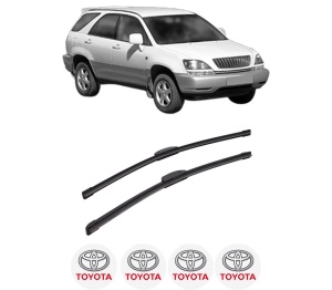 Set stergatoare auto TOYOTA HARRIER (_U1_) din 1998-2003, pentru parbriz auto, 2 bucati, Bosch Aerotwin Retrofit, din cauciuc siliconat rezistent, 4 Stickere Auto TOYOTA - Img 2