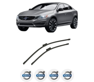 Set stergatoare auto VOLVO S60 II Cross Country (134) din 2015-2018, pentru parbriz auto, 2 bucati, Bosch Aerotwin, din cauciuc siliconat rezistent, 4 Stickere Auto VOLVO - Img 2